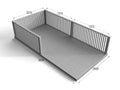 Rectangular Decking Kit With Balustrades V.5
