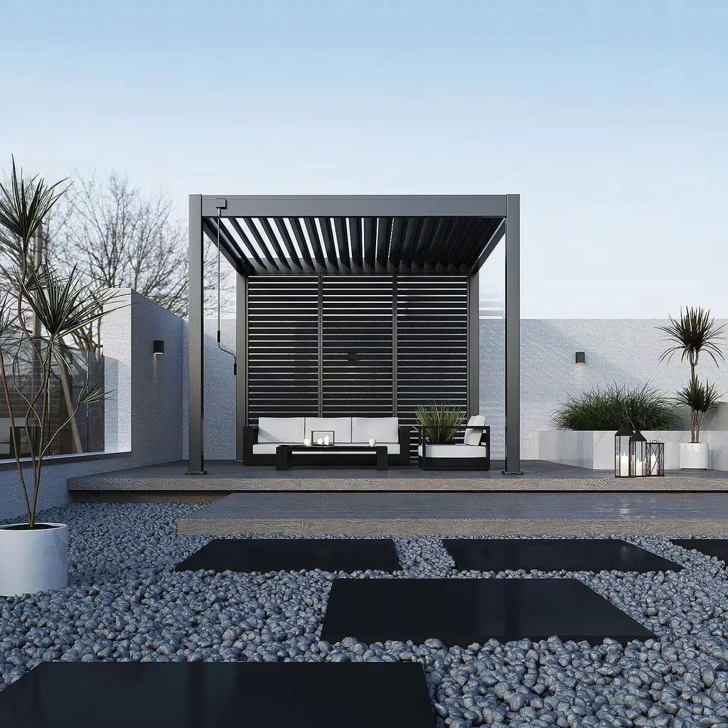 Modena Aluminium Pergola 3m × 3m — Free Standing