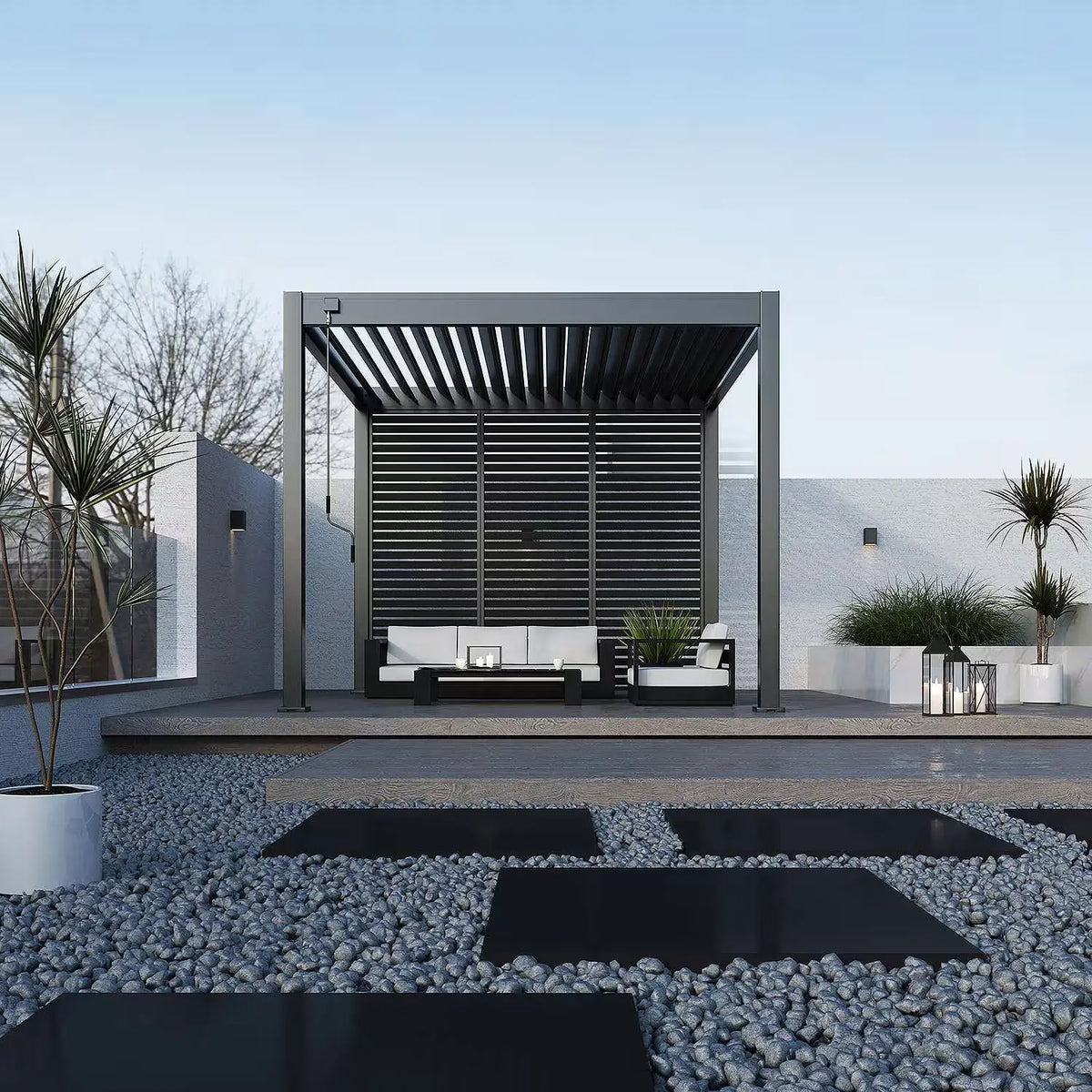 Modena Aluminium Pergola 3m × 3m — Free Standing