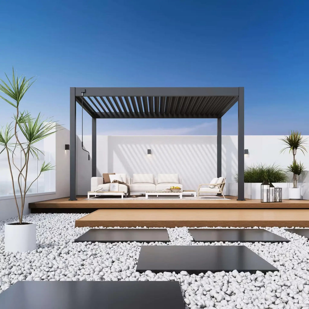 Modena Aluminium Pergola 4m × 3m — Free Standing