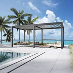 Modena Series Free-Standing Aluminium Louvre Pergola, 6m x 3m