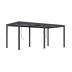 Modena Series Free-Standing Aluminium Louvre Pergola, 6m x 3m