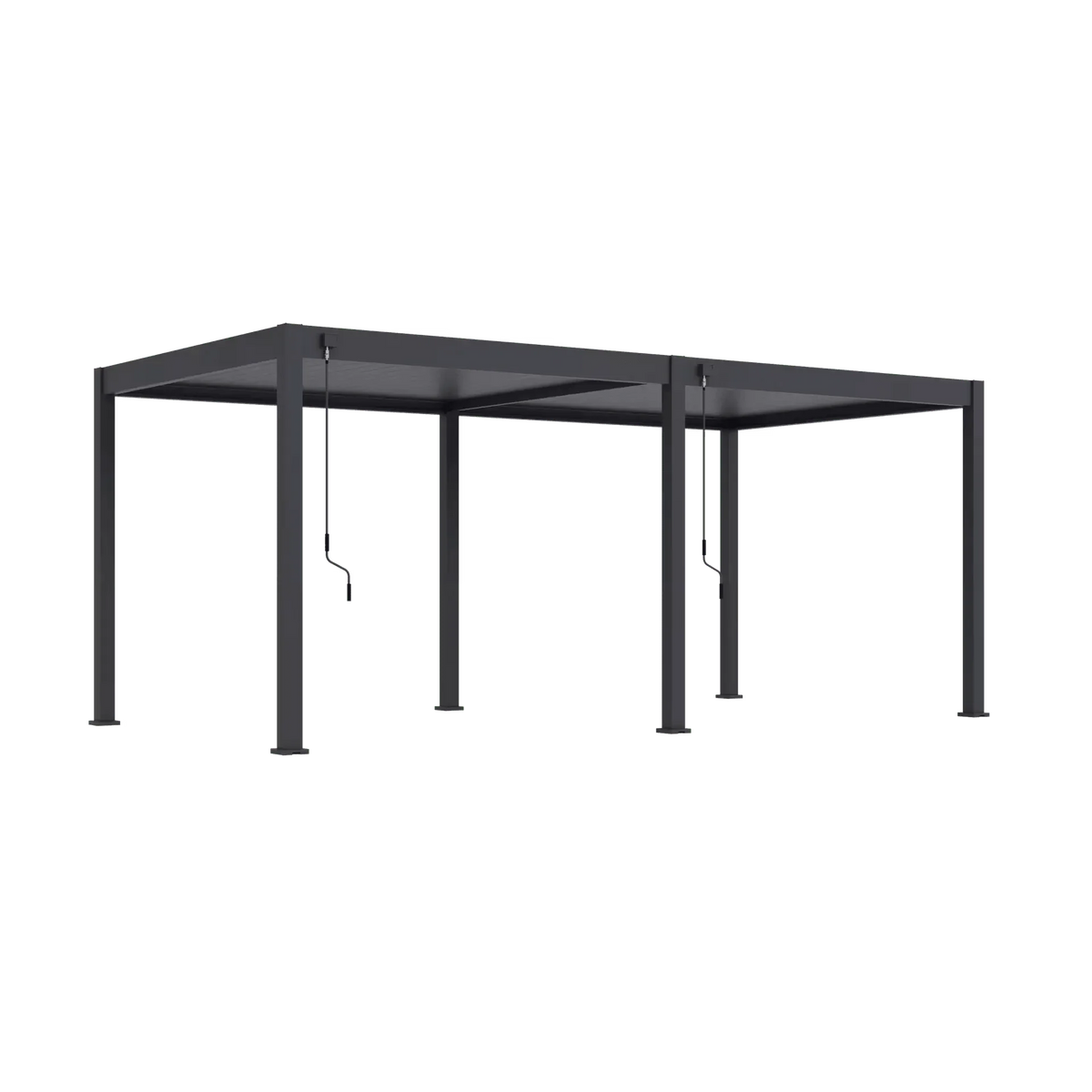 Modena Series Free-Standing Aluminium Louvre Pergola, 6m x 3m