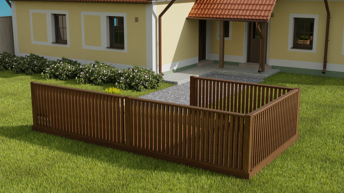 Rectangular Decking Kit With Balustrades V.5