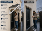 Althorp Door Canopy 149cm — Flat Pack Porch Canopy