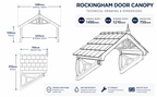 Rockingham Door Canopy 149cm — Flat Pack Porch Canopy