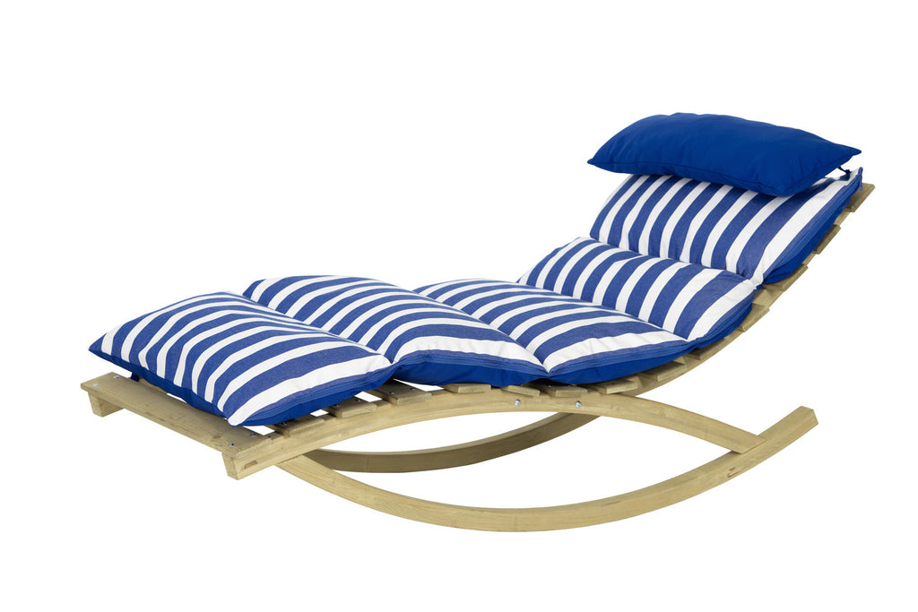 Amazonas Rocking Lounger — Green & Blue