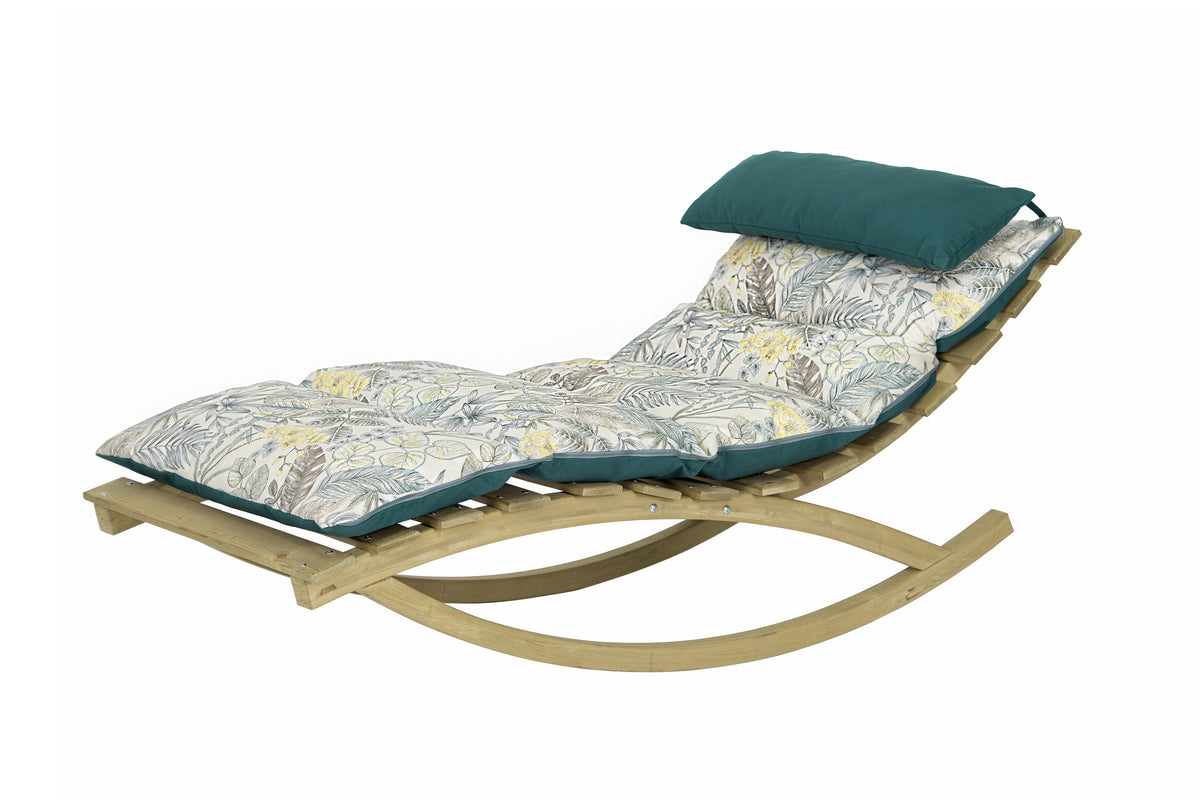 Amazonas Rocking Lounger — Green & Blue