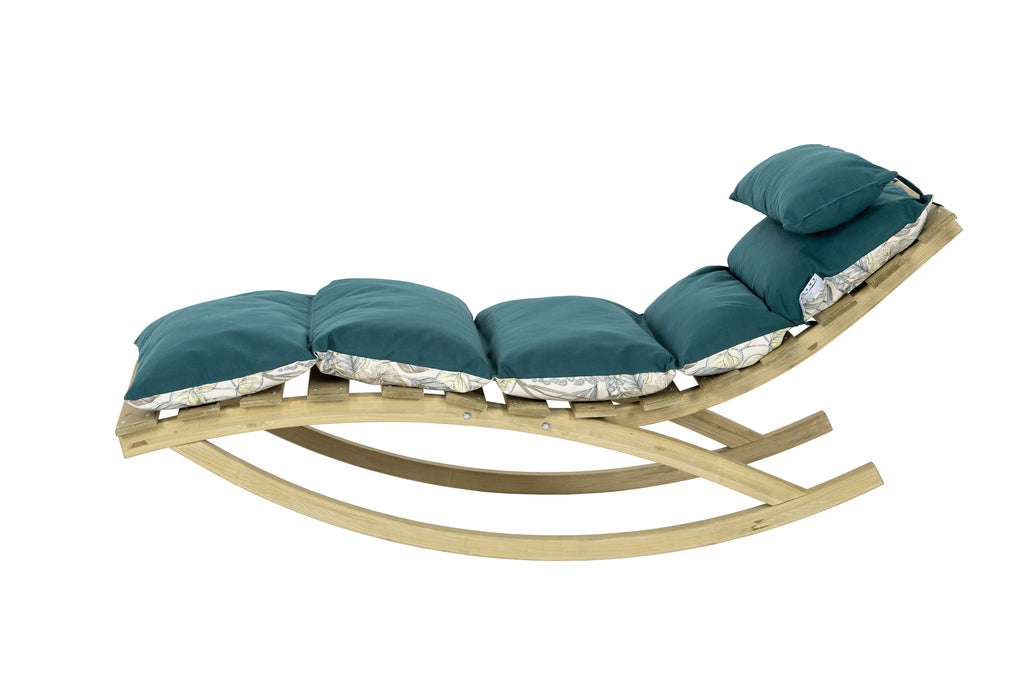 Amazonas Rocking Lounger — Green & Blue
