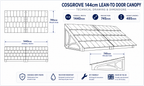 Cosgrove Lean-To Door Canopy — Flat Pack Porch Canopy