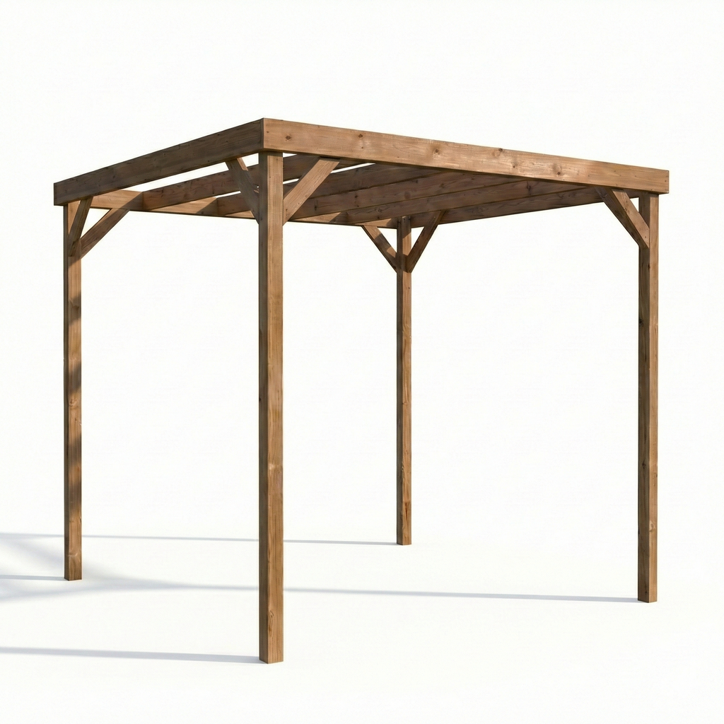 Box Wooden Garden Pergola Kit