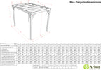 Box Wooden Garden Pergola Kit