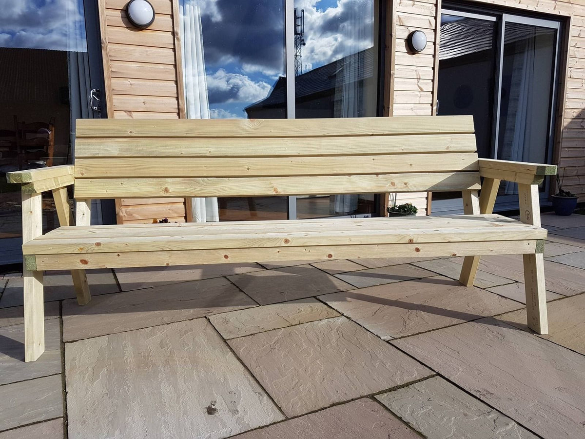 Consilium Garden Fence Bench With Backrest