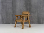 Consilium Garden Fence Bench With Backrest - Rustic Finish