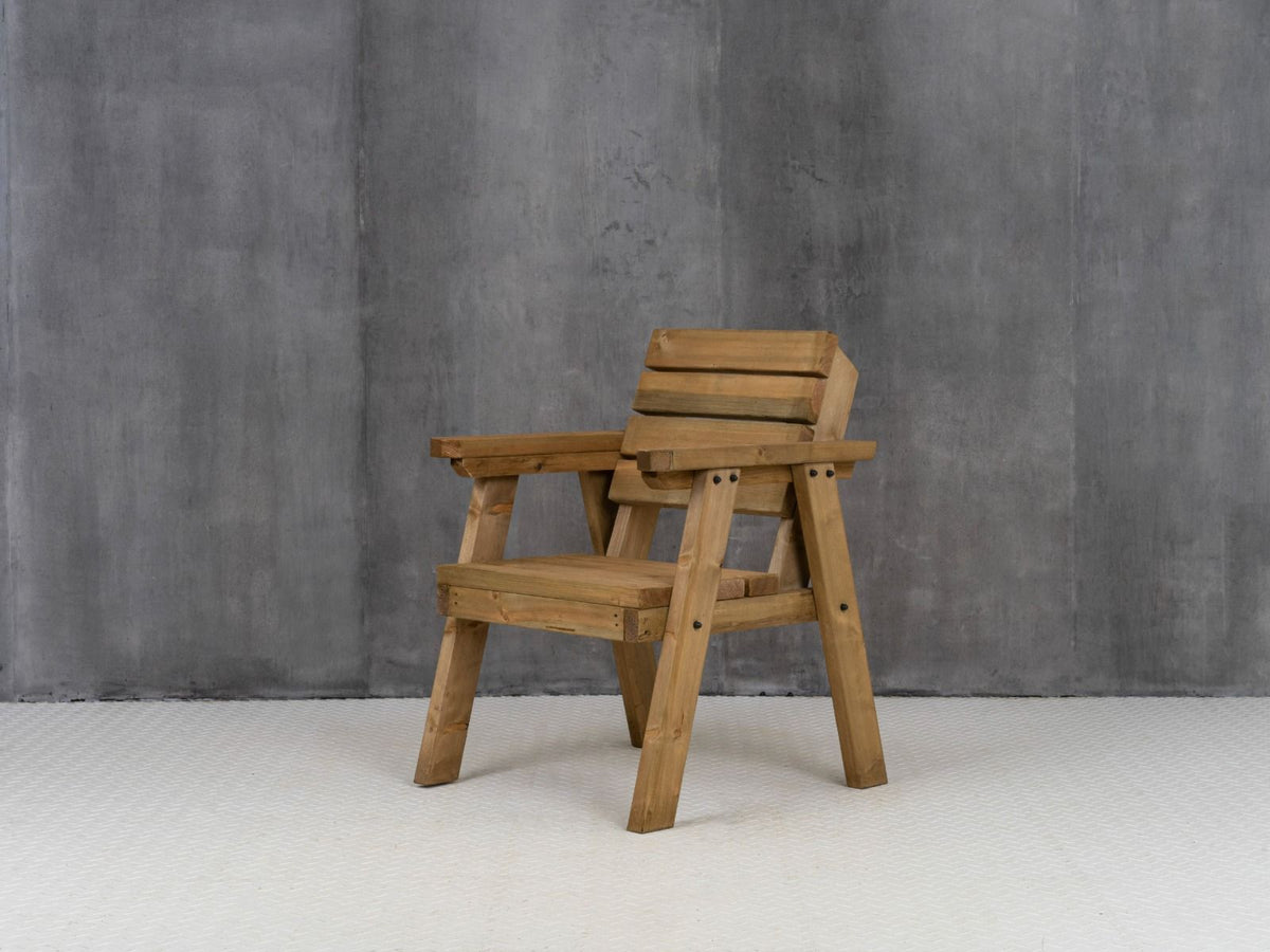 Consilium Garden Fence Bench With Backrest - Rustic Finish