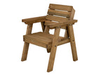Consilium Garden Fence Bench With Backrest - Rustic Finish