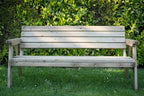Consilium Garden Fence Bench With Backrest - Rustic Finish