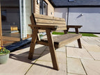 Consilium Garden Fence Bench With Backrest - Rustic Finish