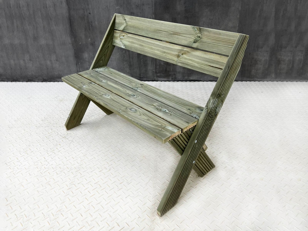 DeckFusion Wooden Garden Bench