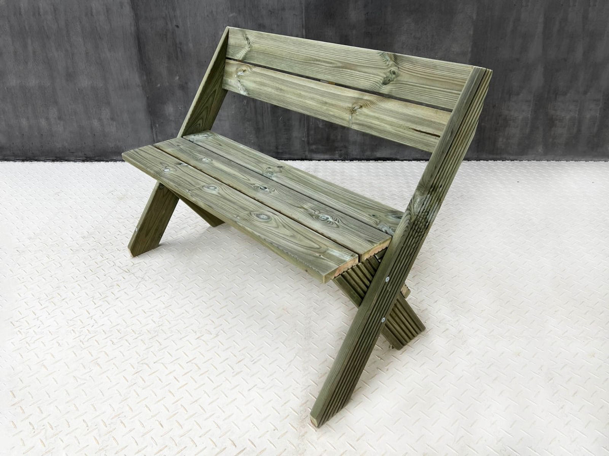 DeckFusion Wooden Garden Bench