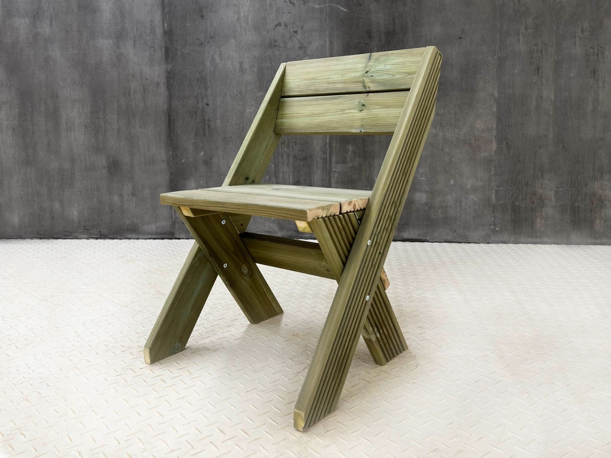 DeckFusion Wooden Garden Chair