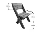 DeckFusion Rounded Picnic Table & Four Chairs Set