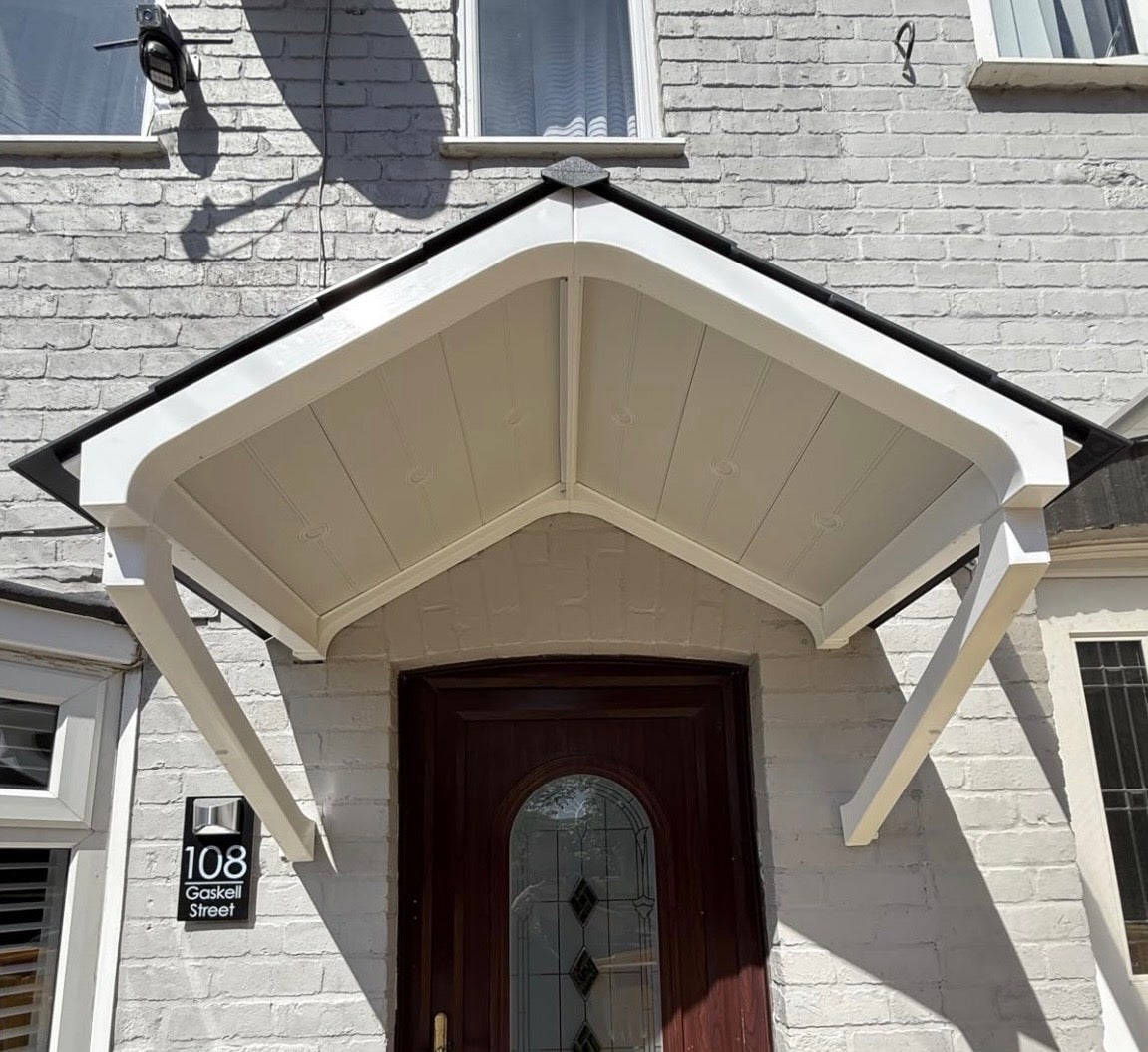 Apex Door Canopy 149cm — Flat Pack Porch Canopy