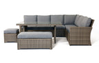 Palma 9-Seater Grey Rattan Corner Lounge Set with Cushion Box