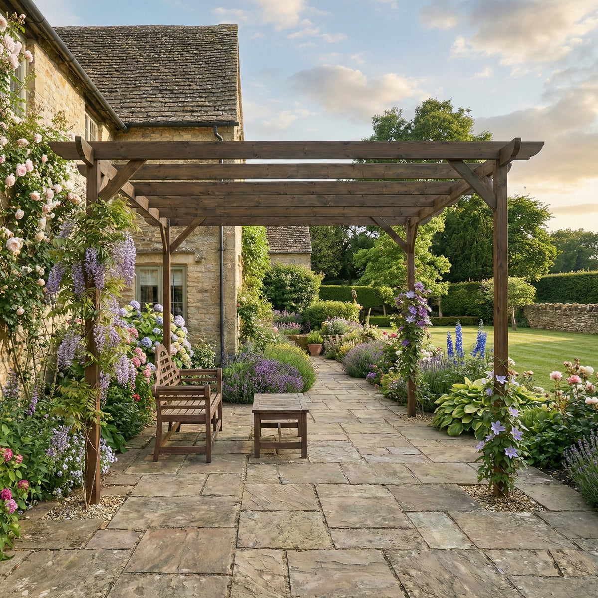 Corbel Wooden Garden Pergola Kit