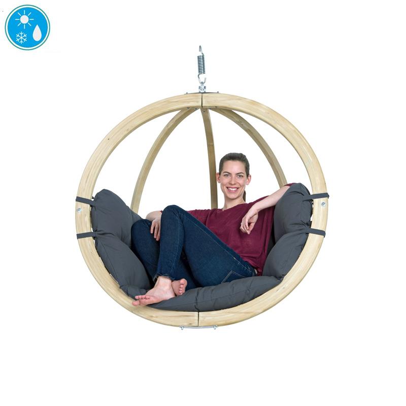 Amazonas Globo Single Hanging Egg Chair — Anthracite