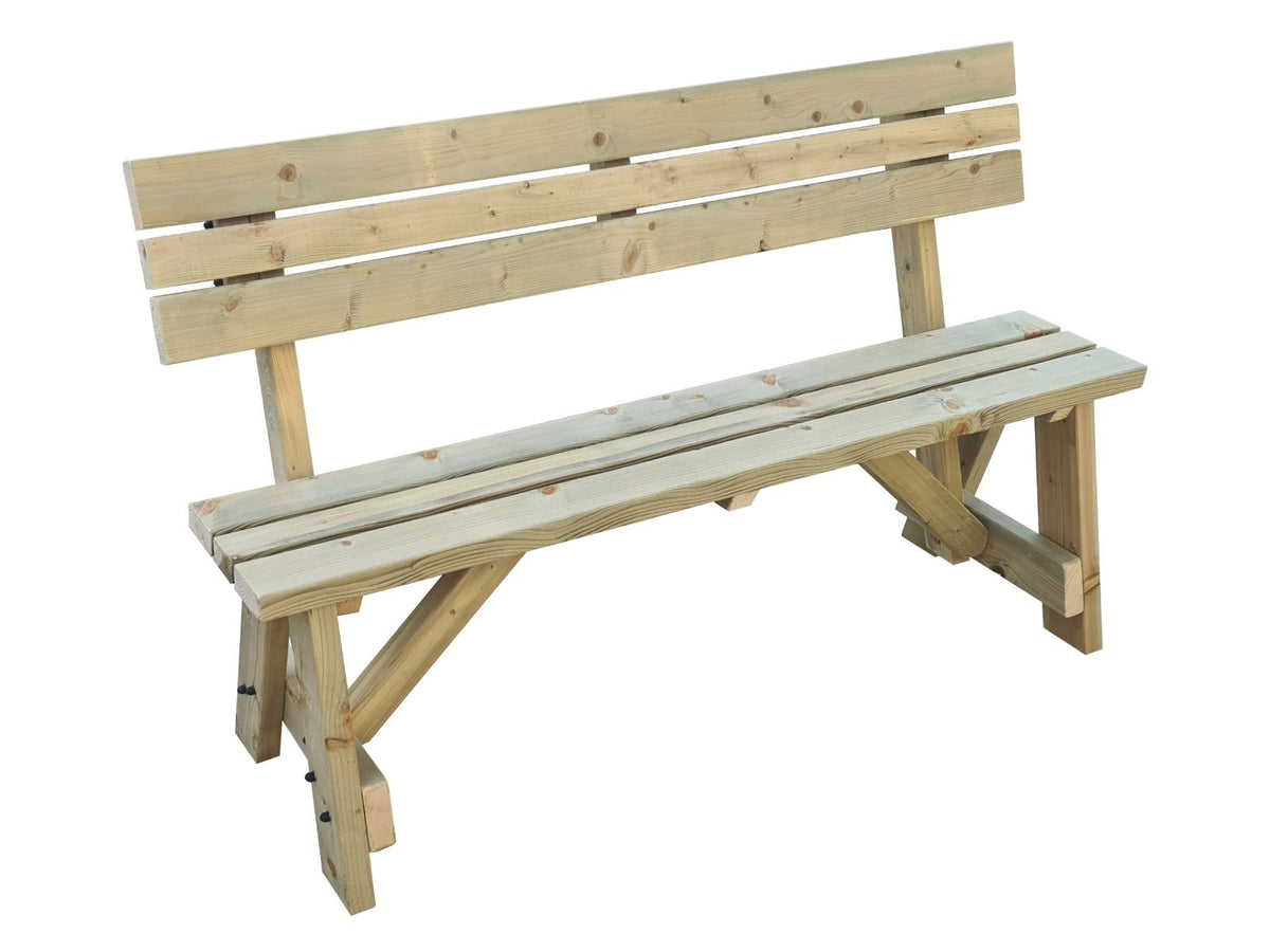 Victoria Garden Fence Bench with Backrest