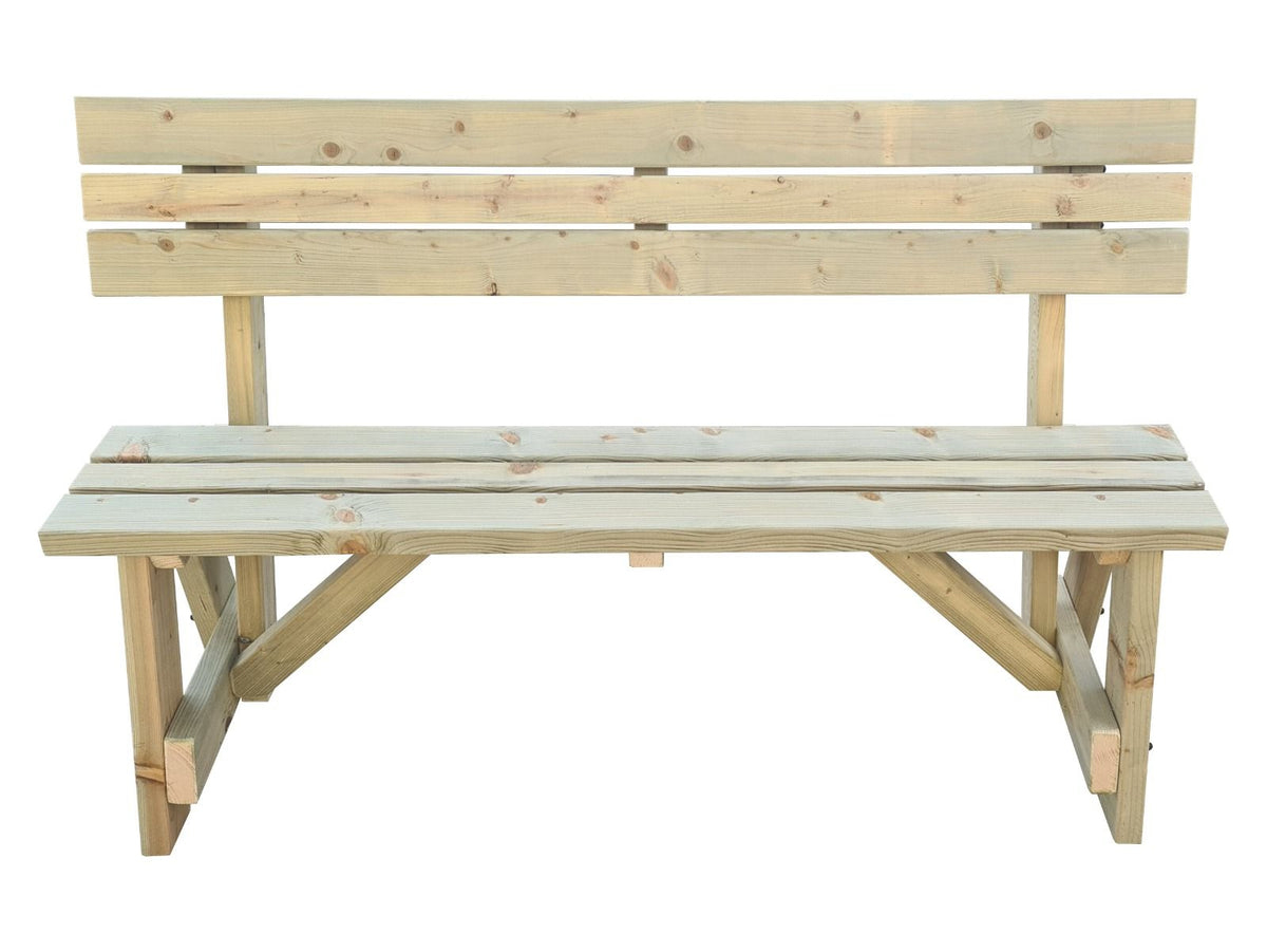 Victoria Garden Fence Bench with Backrest