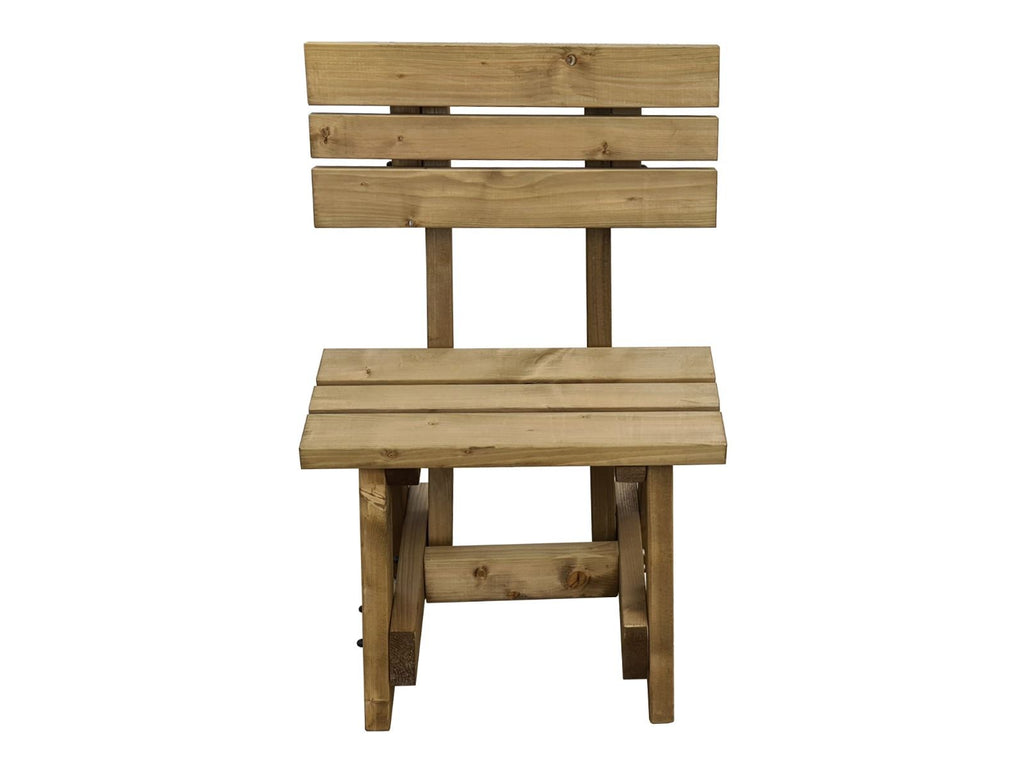 Victoria Garden Bench with Backrest — Rustic Finish