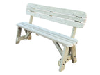 Victoria Rounded Garden Fence Bench with Backrest