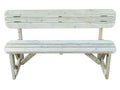 Victoria Rounded Garden Fence Bench with Backrest