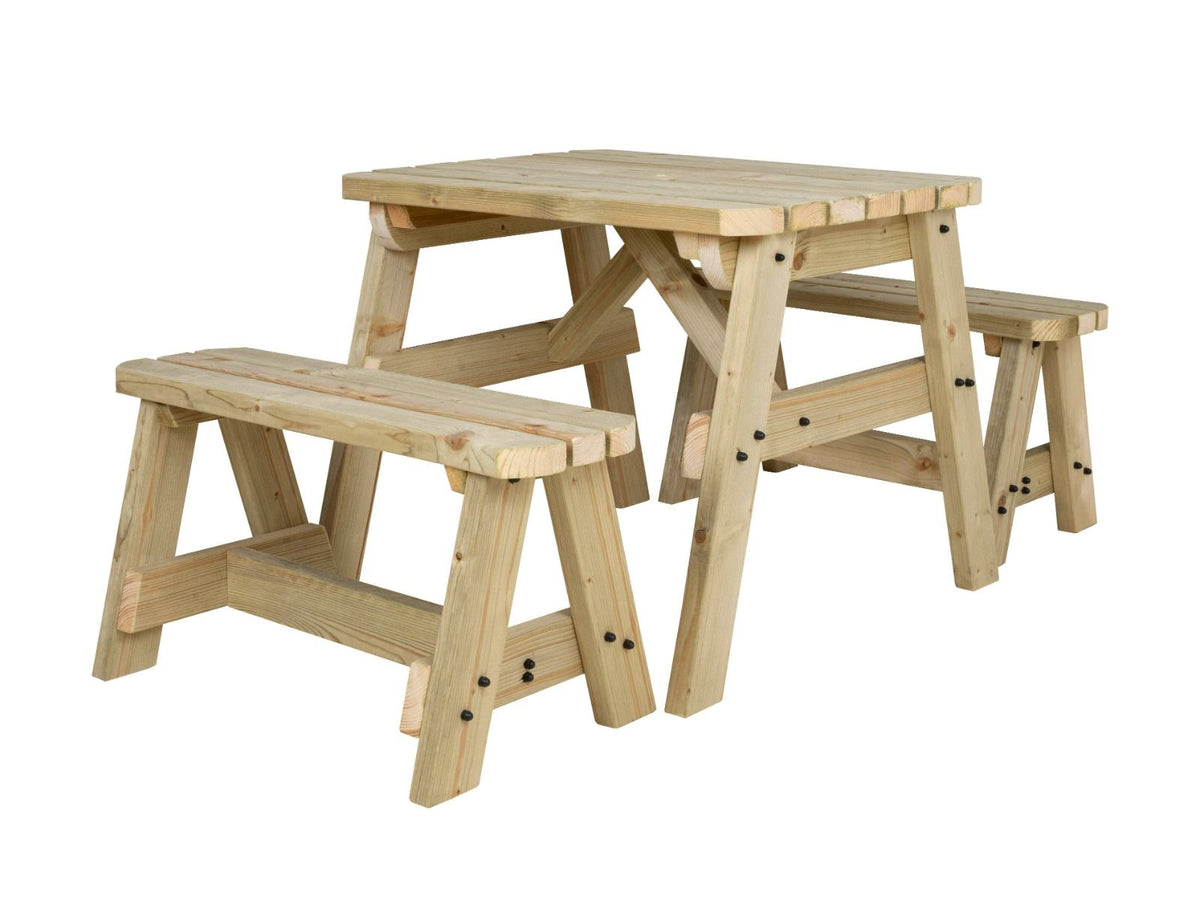 Victoria Rounded Picnic Table & Benches Set