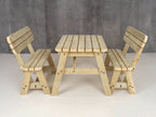 Victoria Rounded Picnic Table & Benches Set with Backrest