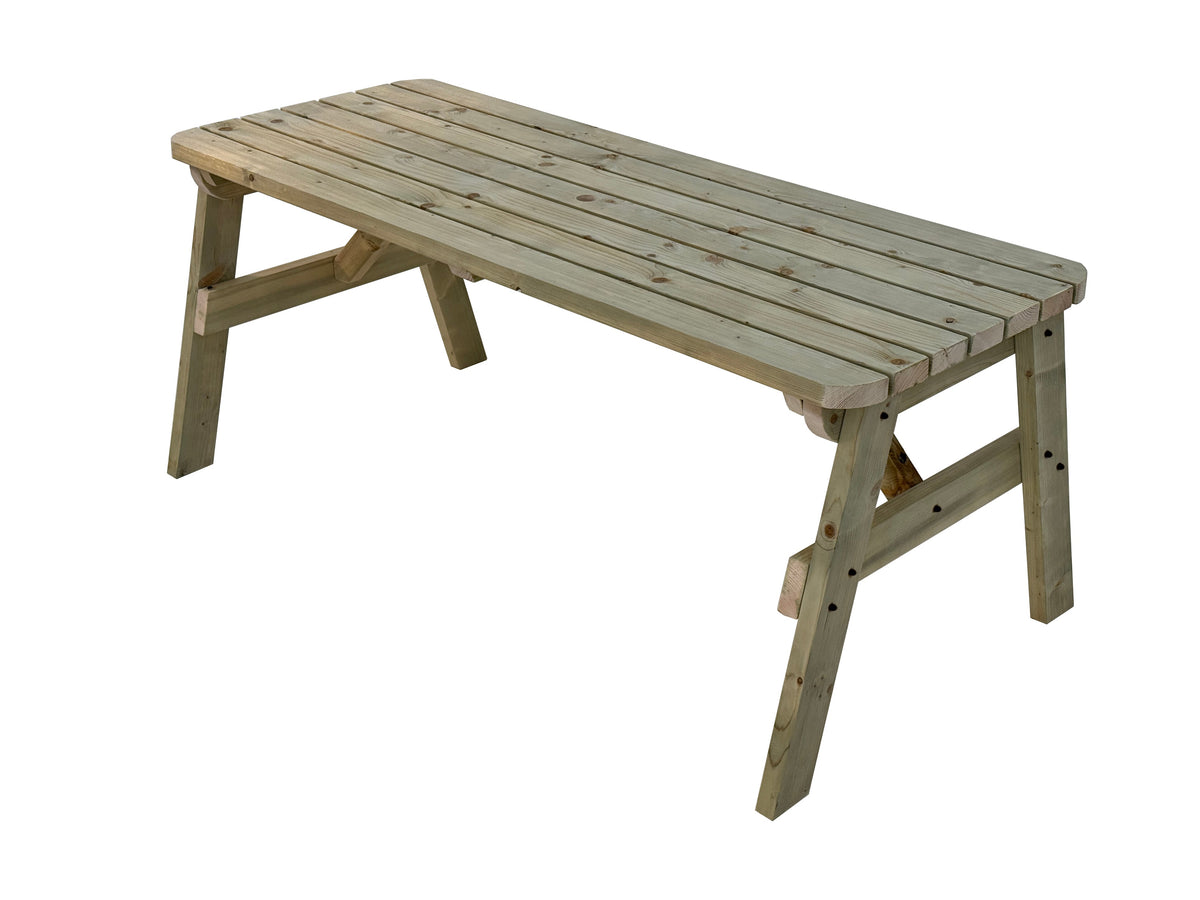 Victoria Rounded Wooden Garden Table