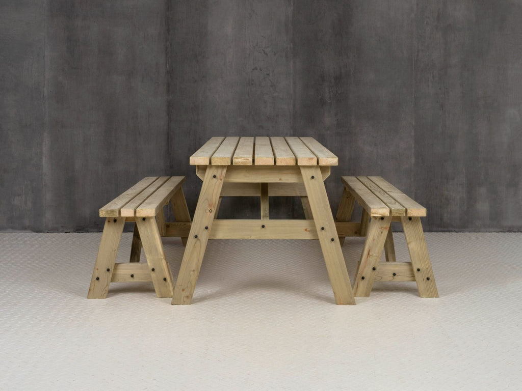Victoria Space-Saving Picnic Table & Benches Set