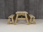 Victoria Space-Saving Picnic Table & Benches Set