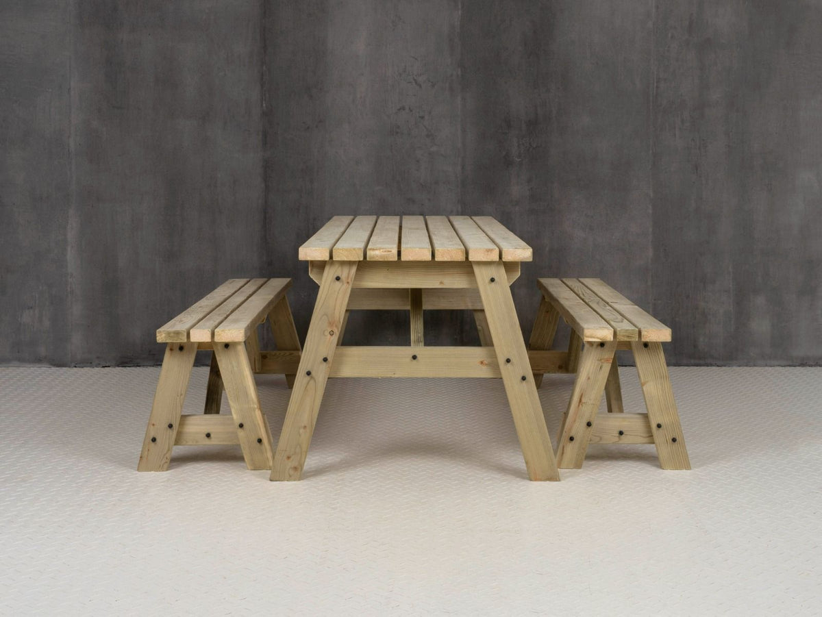 Victoria Space-Saving Picnic Table & Benches Set