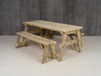 Victoria Space-Saving Picnic Table & Benches Set