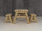Victoria Space-Saving Picnic Table & Benches Set