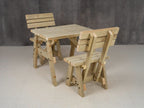 Victoria Space-Saving Picnic Table & Benches with Backrest