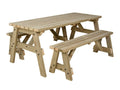 Victoria Space-Saving Picnic Table & Benches Set