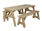 Victoria Space-Saving Picnic Table & Benches Set