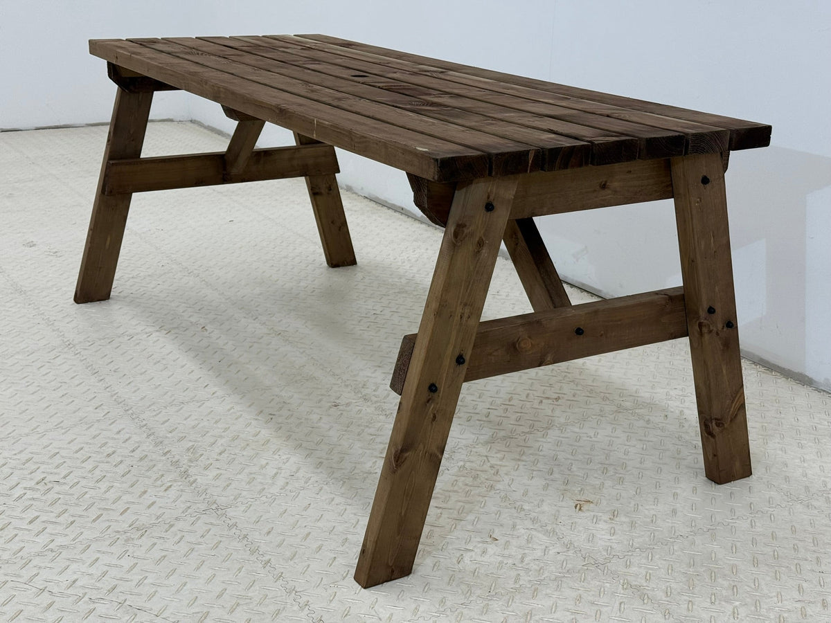 Victoria Wooden Garden Table — Rustic Finish