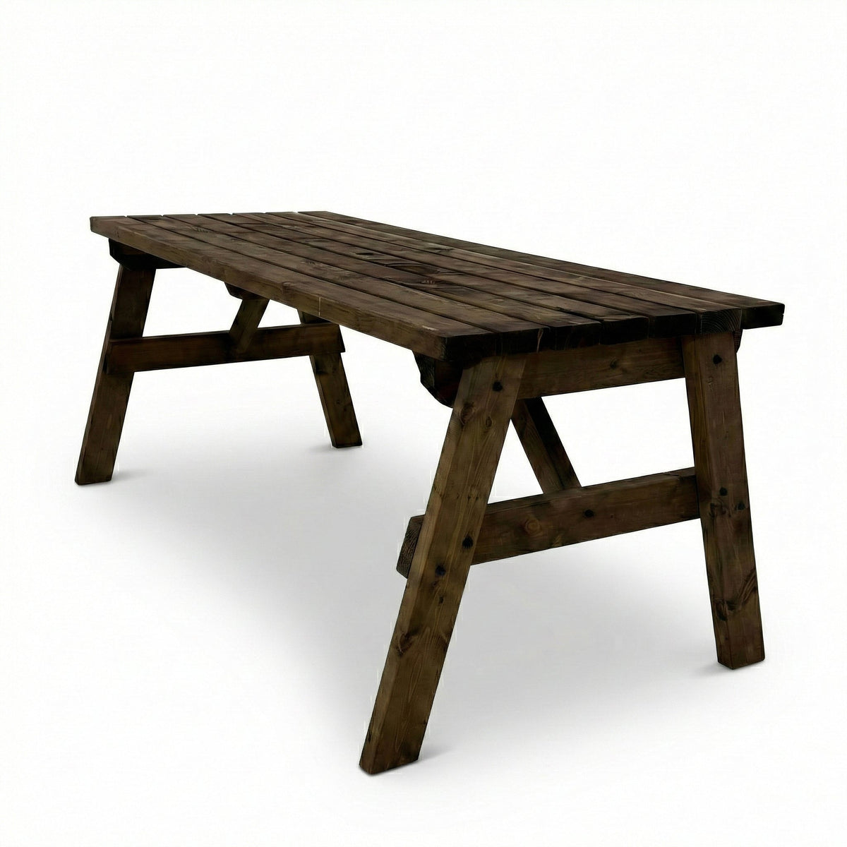 Victoria Wooden Garden Table — Rustic Finish
