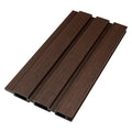 Walnut Co-Extrusion Composite Slatted Fence Board 160mm x 1.8m