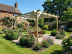 Chamfered Wooden Garden Pergola Kit